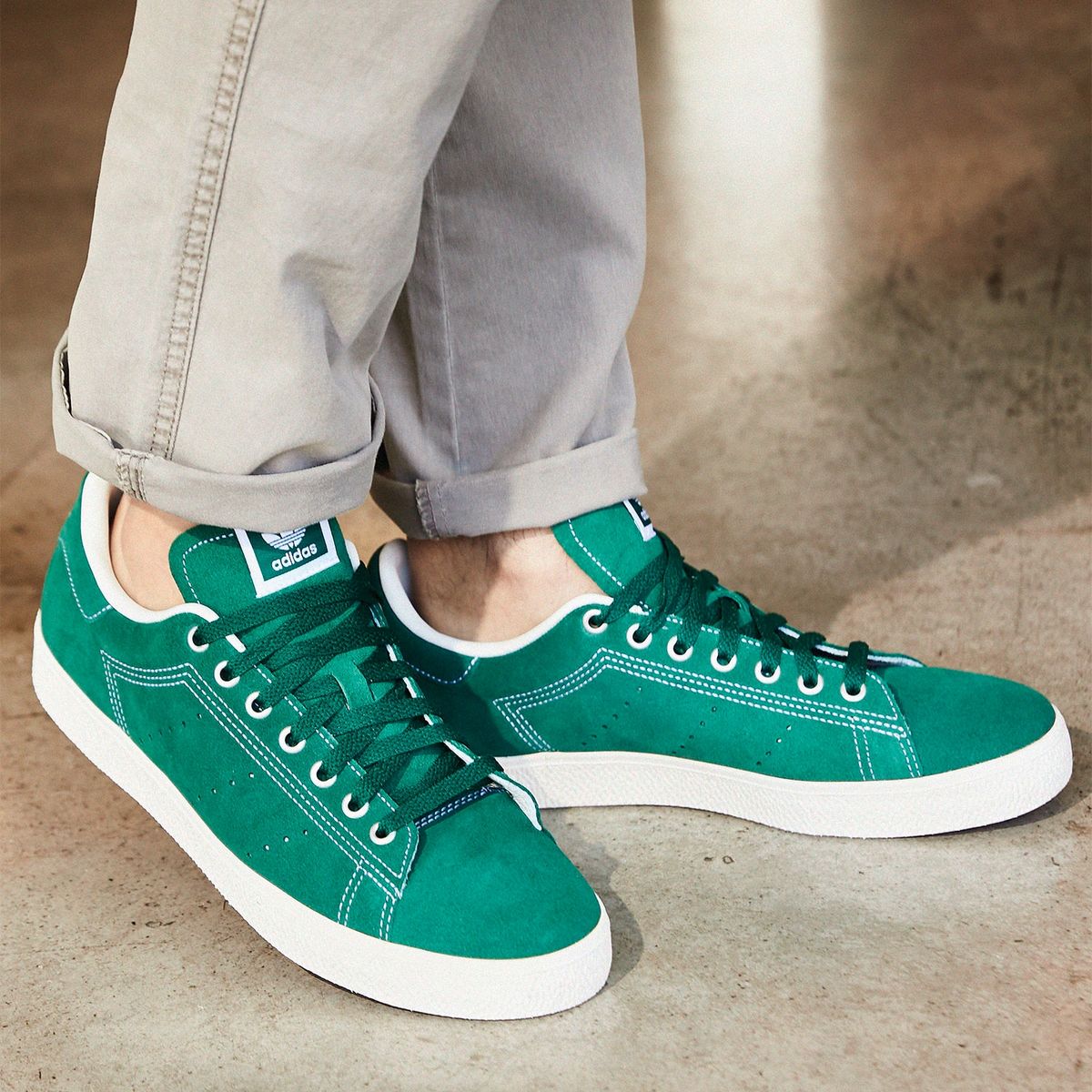 ADIDAS ORIGINALS - Stan Smith Cs Zapatilla Urbana Hombre Cuero Verde Adidas Originals
