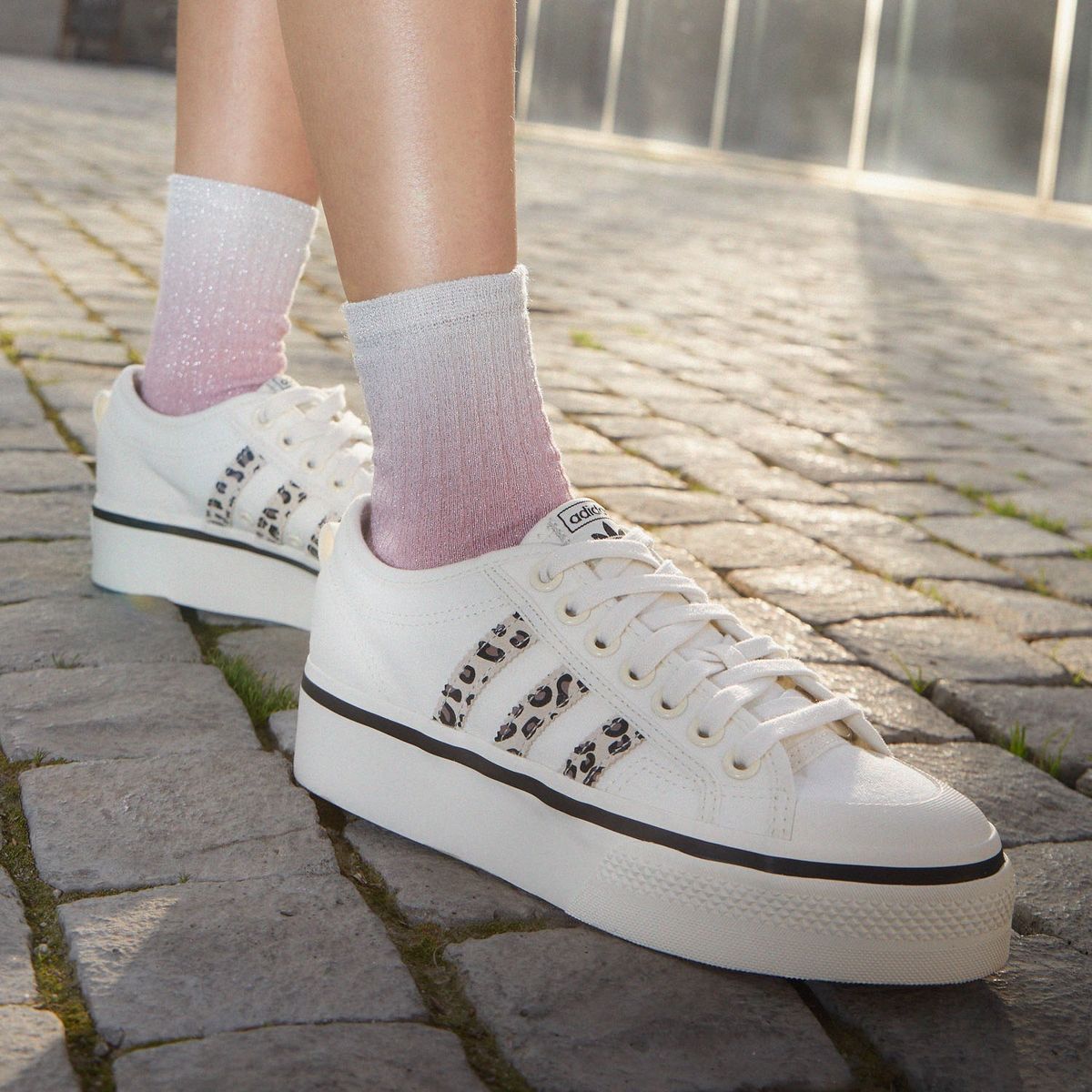 ADIDAS ORIGINALS - Nizza Platform Zapatilla Urbana Mujer Blanca Adidas Originals