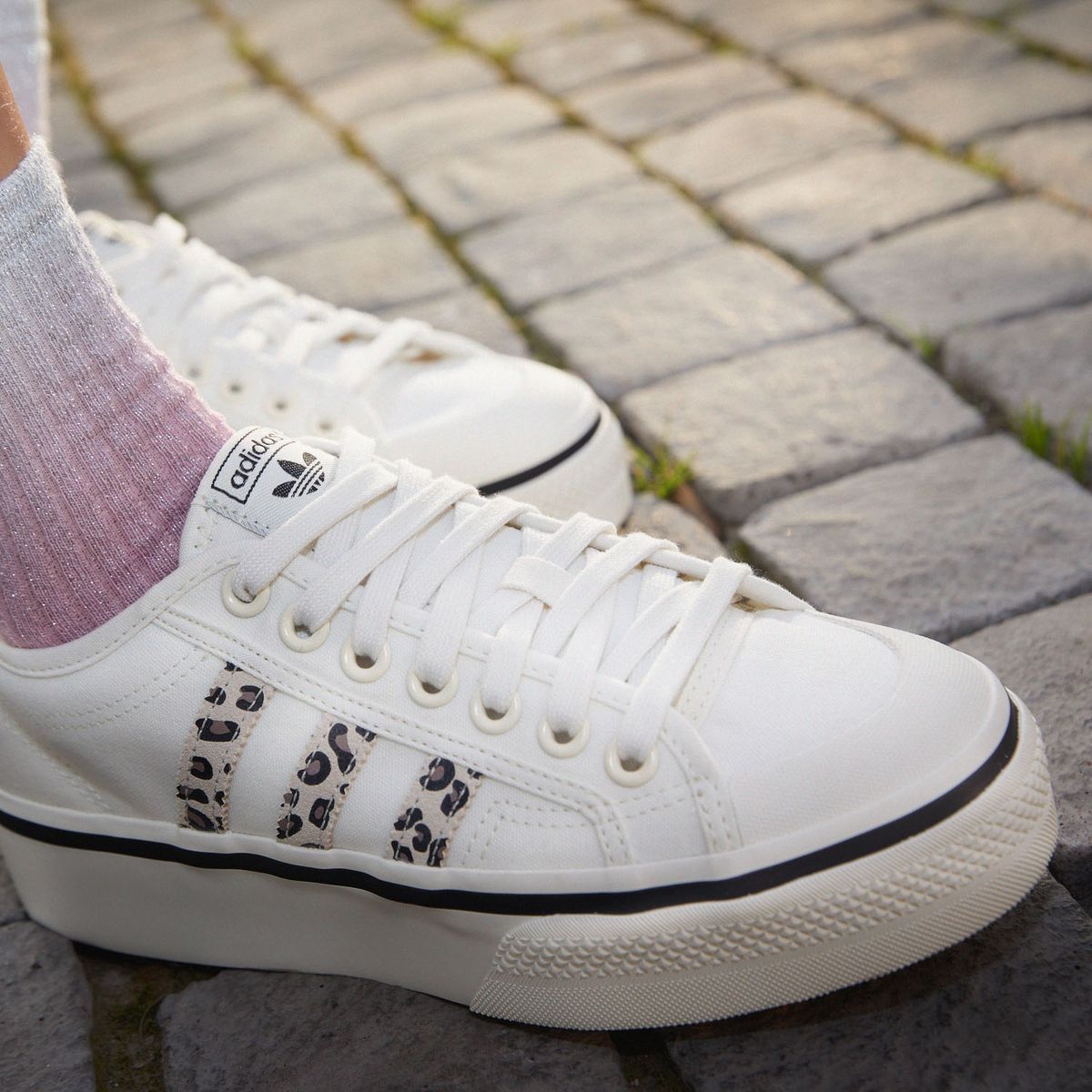 ADIDAS ORIGINALS - Nizza Platform Zapatilla Urbana Mujer Blanca Adidas Originals