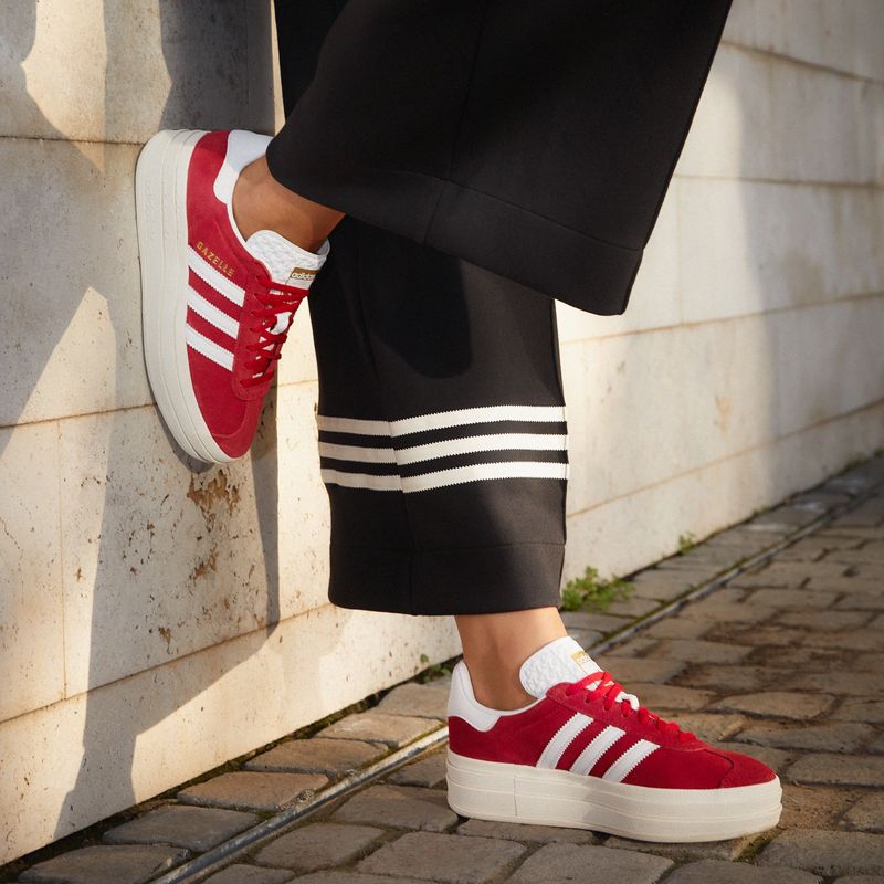 ADIDAS ORIGINALS - Gazelle Bold Zapatilla Urbana Mujer Roja Plataforma Adidas Originals