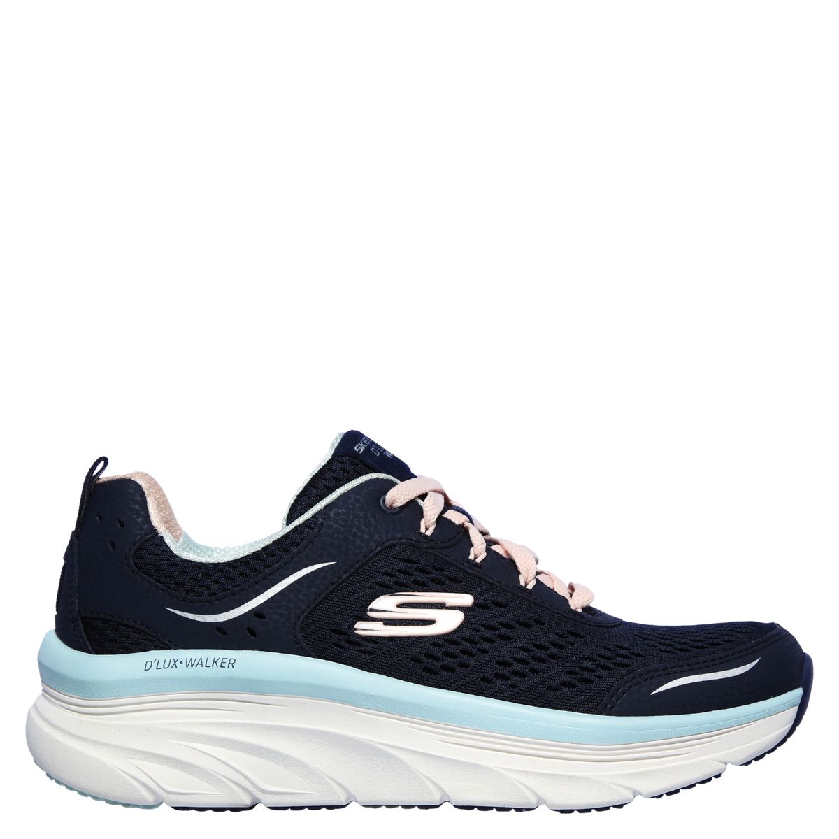 SKECHERS - D'Lux Walker - Infinite Motion Zapatilla Urbana Mujer Cuero Azul Skechers
