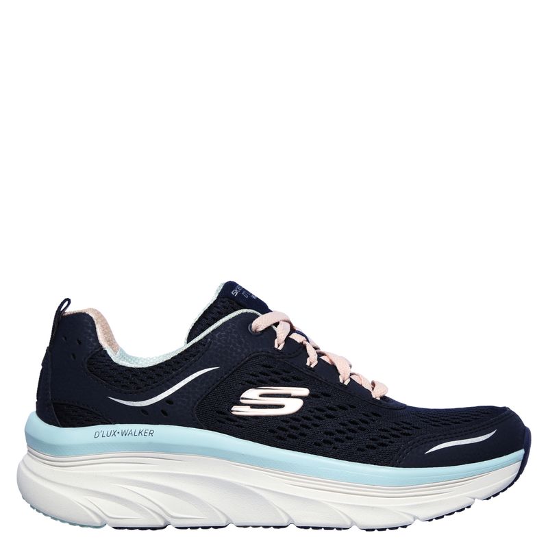 SKECHERS - D'Lux Walker - Infinite Motion Zapatilla Urbana Mujer Cuero Azul Skechers