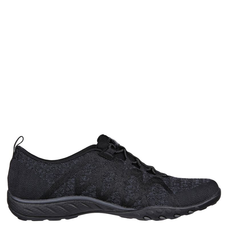 SKECHERS - Breathe-Easy Zapatilla Urbana Mujer Negro Skechers