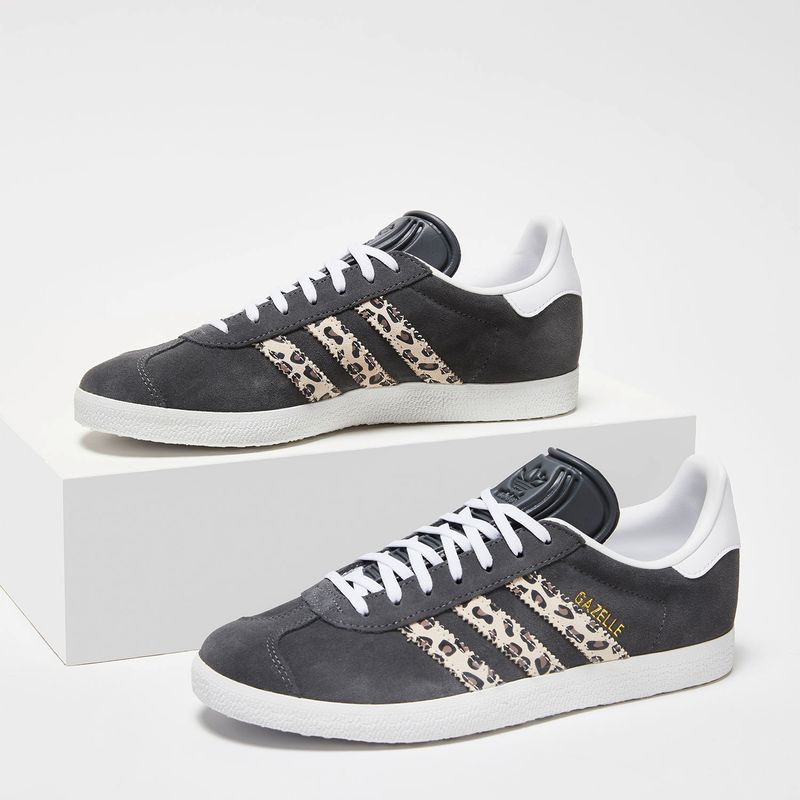 ADIDAS ORIGINALS - Gazelle Zapatilla Urbana Mujer Cuero Gris Adidas Originals