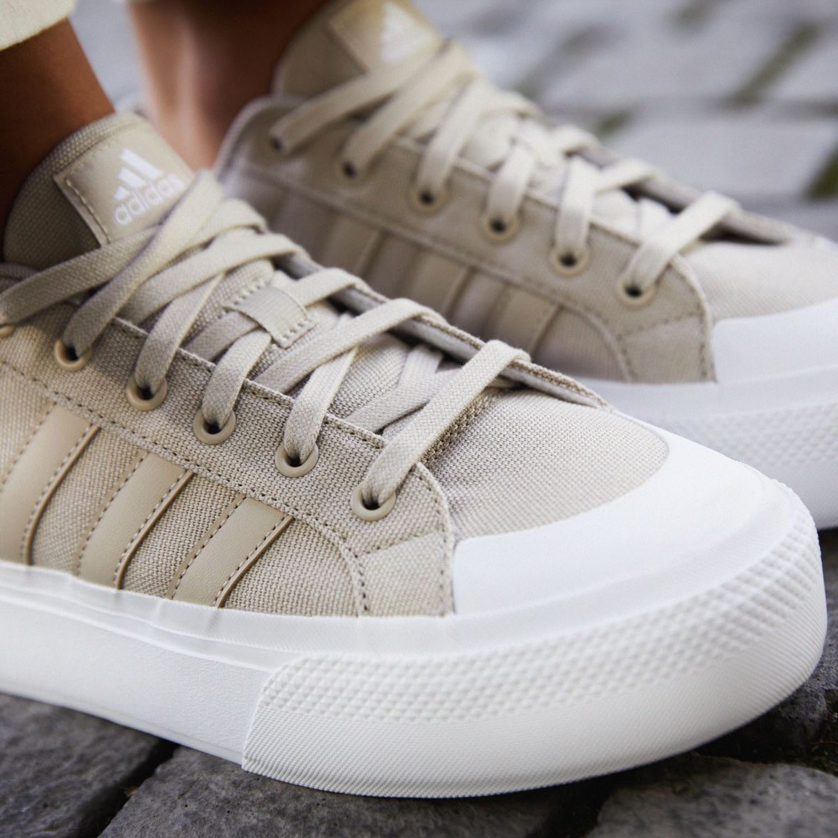 ADIDAS - Bravada 2,0 Platform Zapatilla Urbana Mujer Beige Plataforma Zapatilla Urbana Alto Mujer Beige Adidas