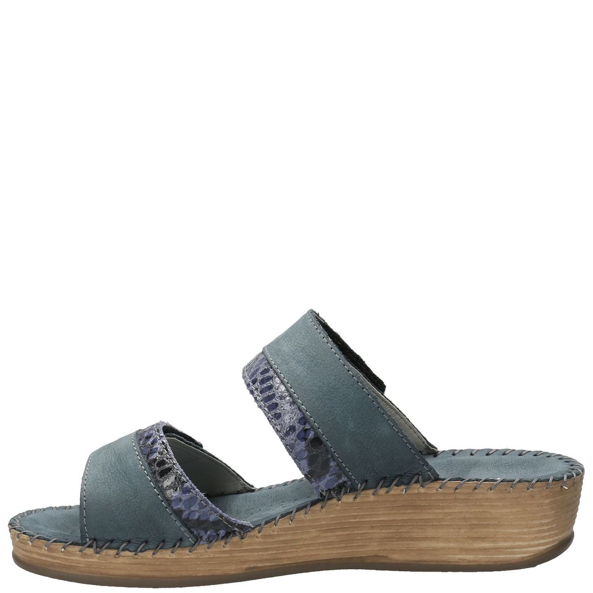 HUSH PUPPIES - Sandalia Mujer Cuero Azul Hush Puppies