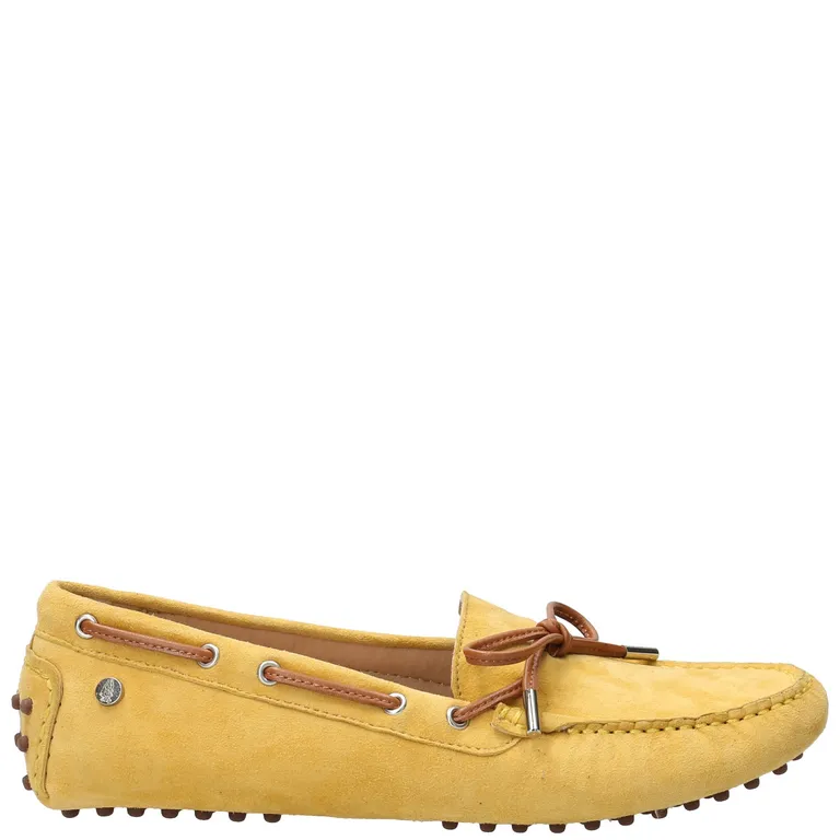 Mocasines Mujer Cuero Amarillo