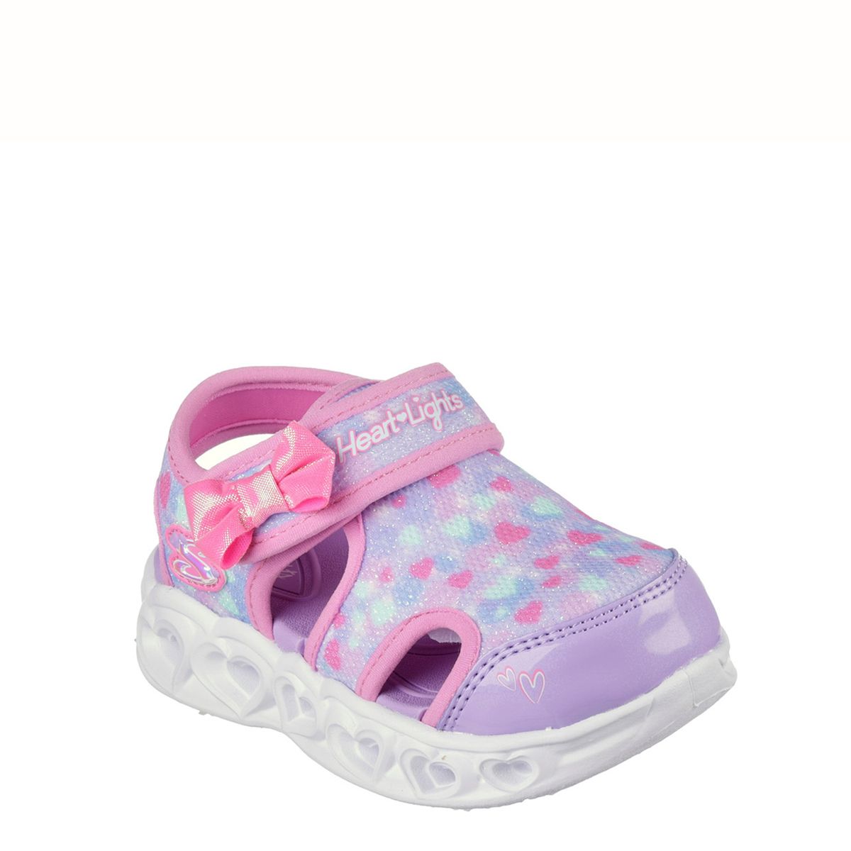 SKECHERS - Heart Lights Sandals Sandalia Niña Con Luces Multicolor (20 A 25) Skechers
