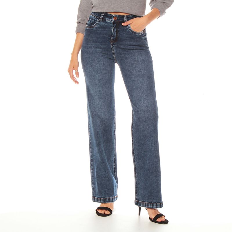 WADOS - Jeans Recto Tiro Alto Mujer Wados