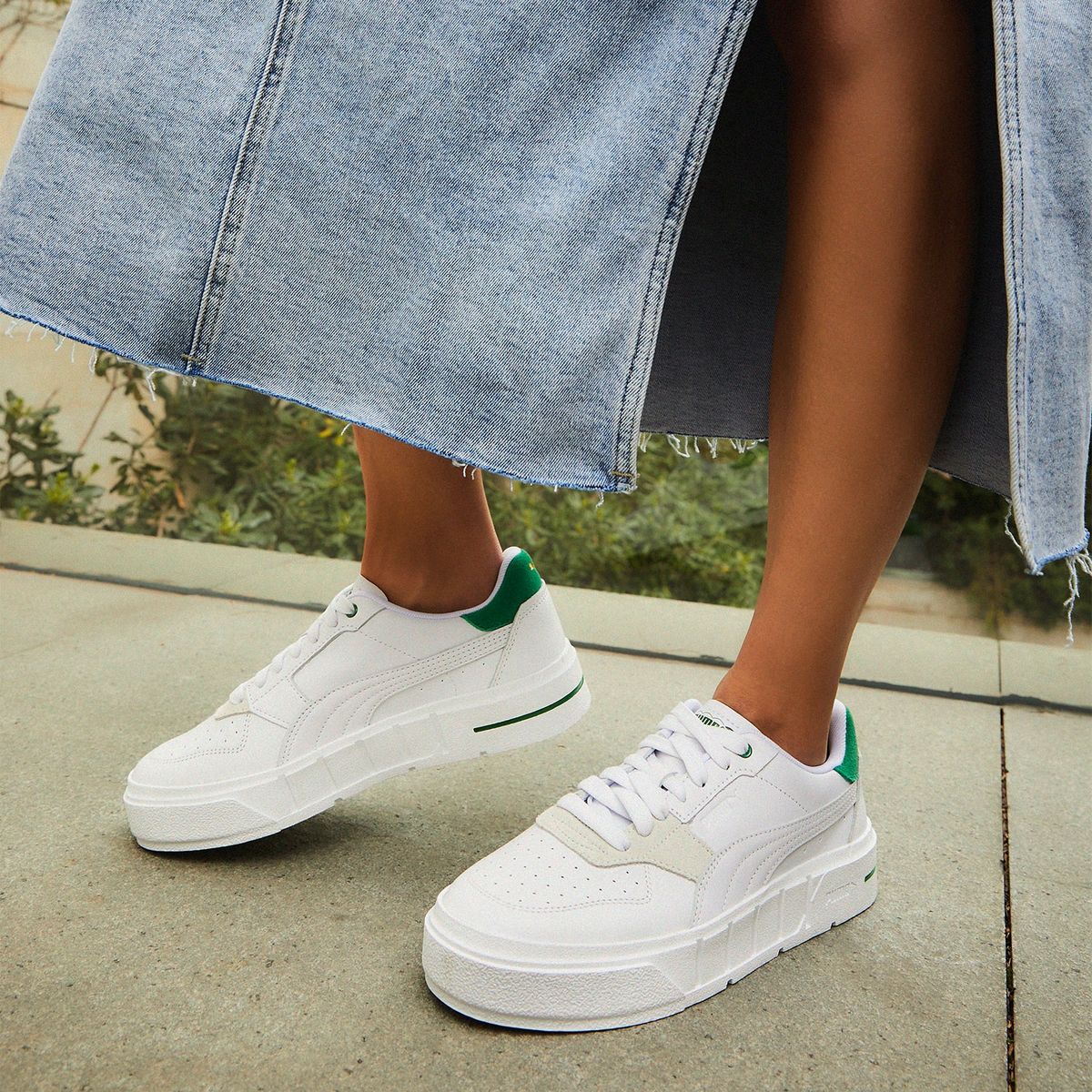PUMA - Cali Court Match Zapatilla Urbana Mujer Blanco Puma