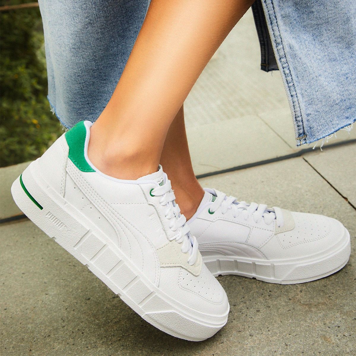 PUMA - Cali Court Match Zapatilla Urbana Mujer Blanco Puma