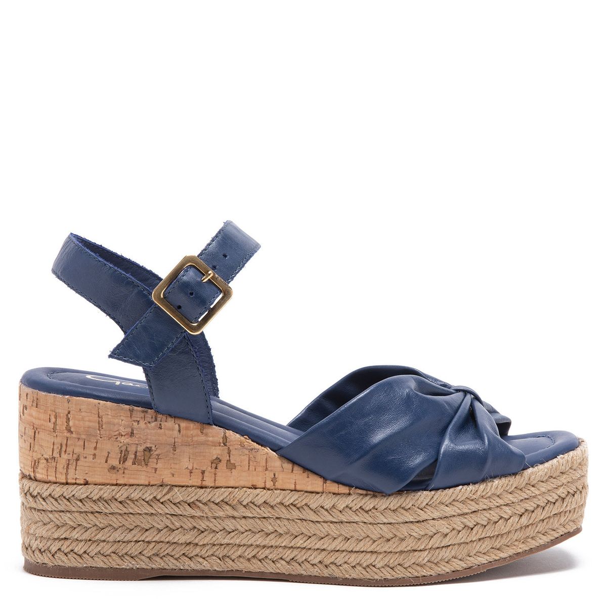 GACEL - Zapato Casual Mujer Cuero Azul Gacel