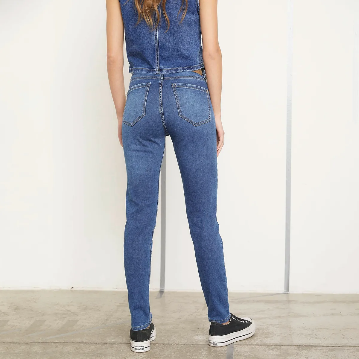 AMERICANINO - Jeans Skinny Tiro Medio Mujer Americanino