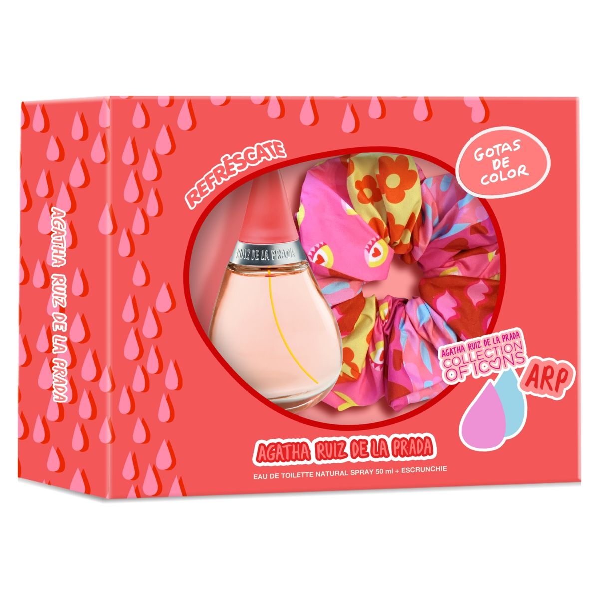 AGATHA RUIZ DE LA PRADA - Set Perfume Mujer Gotas De Color EDT 50Ml + Scrunchie Agatha Ruiz De La Prada