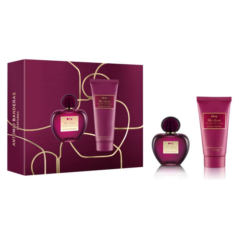 ANTONIO BANDERAS - Set Her Secret Temptation Edt 50Ml + Body Lotion 75Ml Antonio Banderas