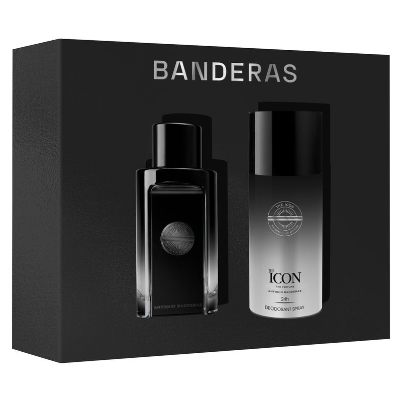 BANDERAS - Set Perfume Hombre The Icon EDP 100ml + Desodorante Antonio Banderas