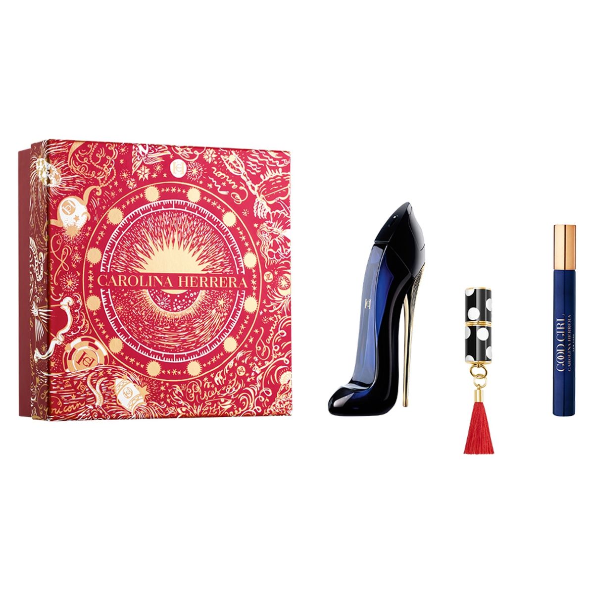 CAROLINA HERRERA - Set Perfume Mujer Good Girl Edp 80Ml + Mini Fabulous Kiss Lipstick Satin 310 Carolina + Megaspritzer 10Ml Carolina Herrera