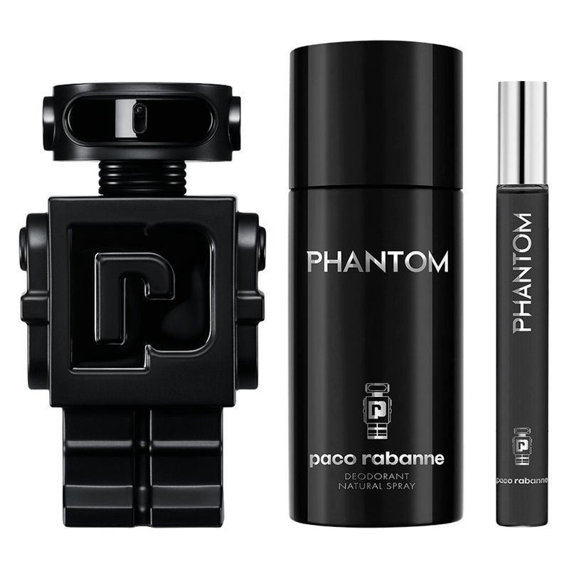 RABANNE - Set Perfume Hombre Phantom Parfum Edp 100Ml + Desodorante + Megaspritzer 10Ml Rabanne