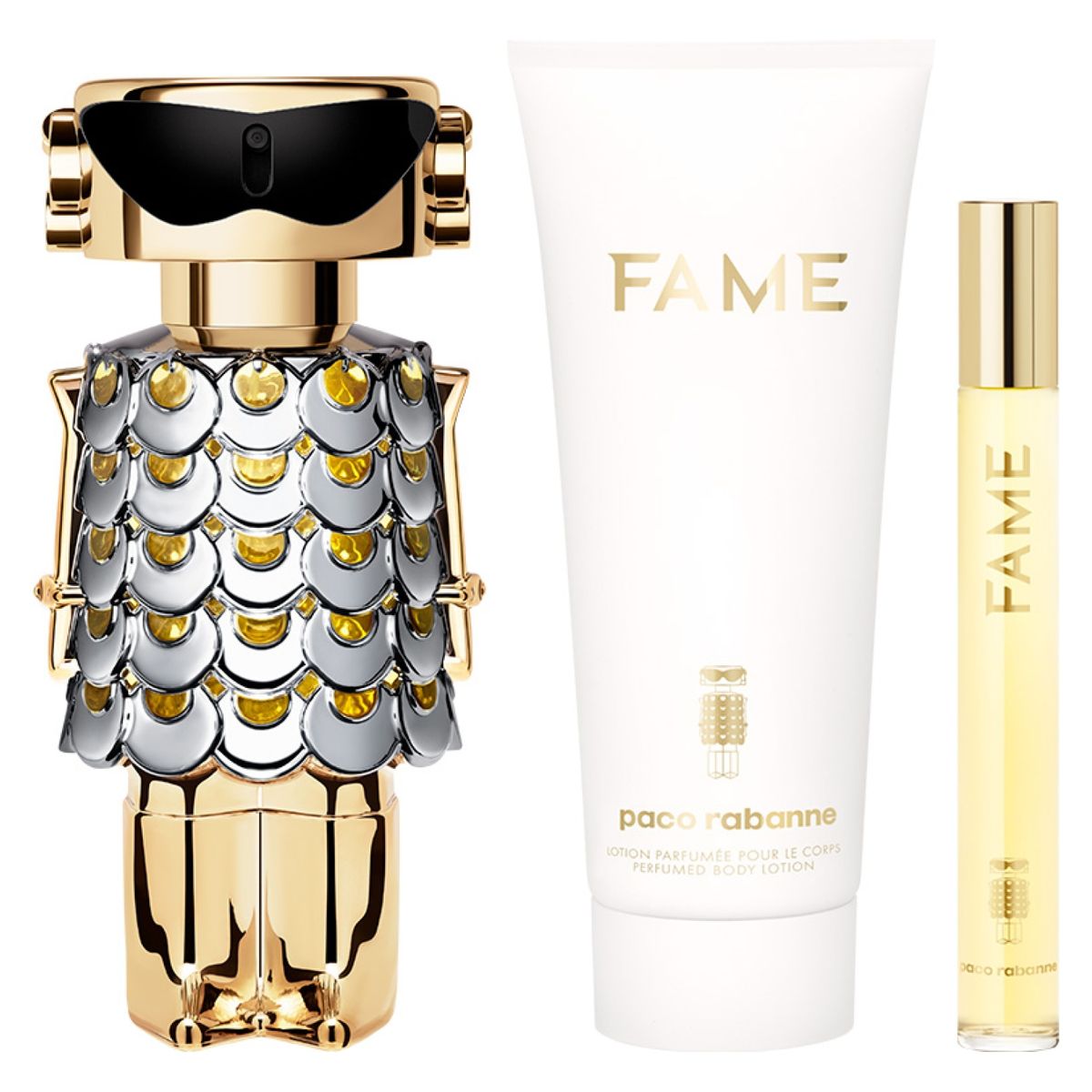 RABANNE - Set Fame EDP 80ML + Body Lotion 100 ML + Megaspritzer 10 ML Rabanne