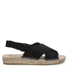 URCO - Sandalia Mujer Cuero Negro