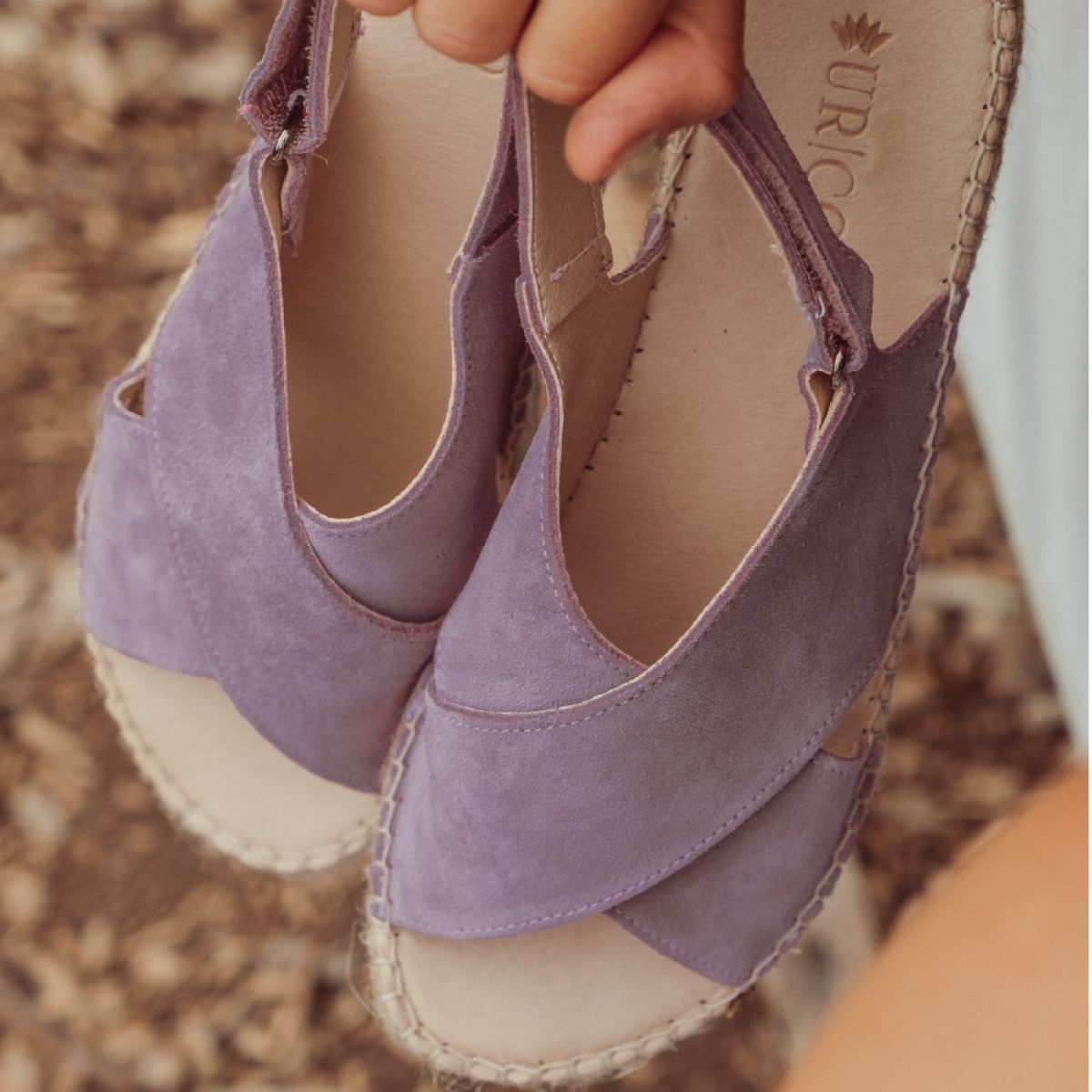 URCO - Sandalia Mujer Cuero Morado Urco