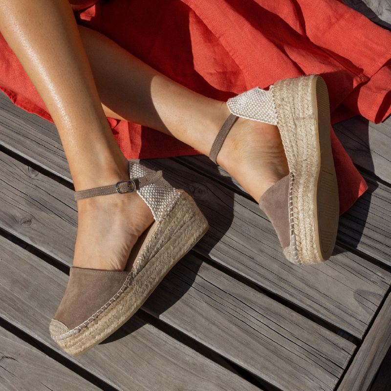 URCO - Alpargata Mujer Cuero Beige Urco