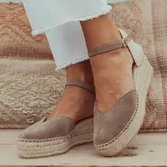 URCO - Alpargata Mujer Cuero Beige