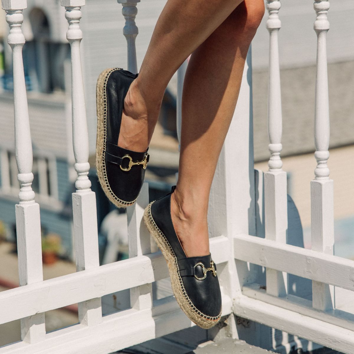 URCO - Alpargata Mujer Cuero Negro Urco