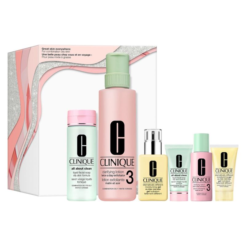 CLINIQUE - Set Rutina De 3 Pasos Piel Mixta A Grasa Clinique
