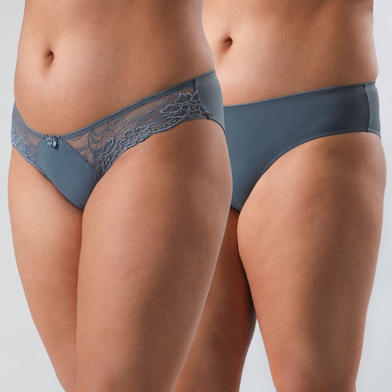 FLORES - Pack De 2 Calzón Bikini Mujer Flores