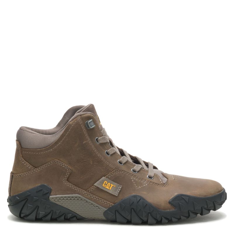 CAT - Griplite Zapatilla Urbana Hombre Cuero Café Cat