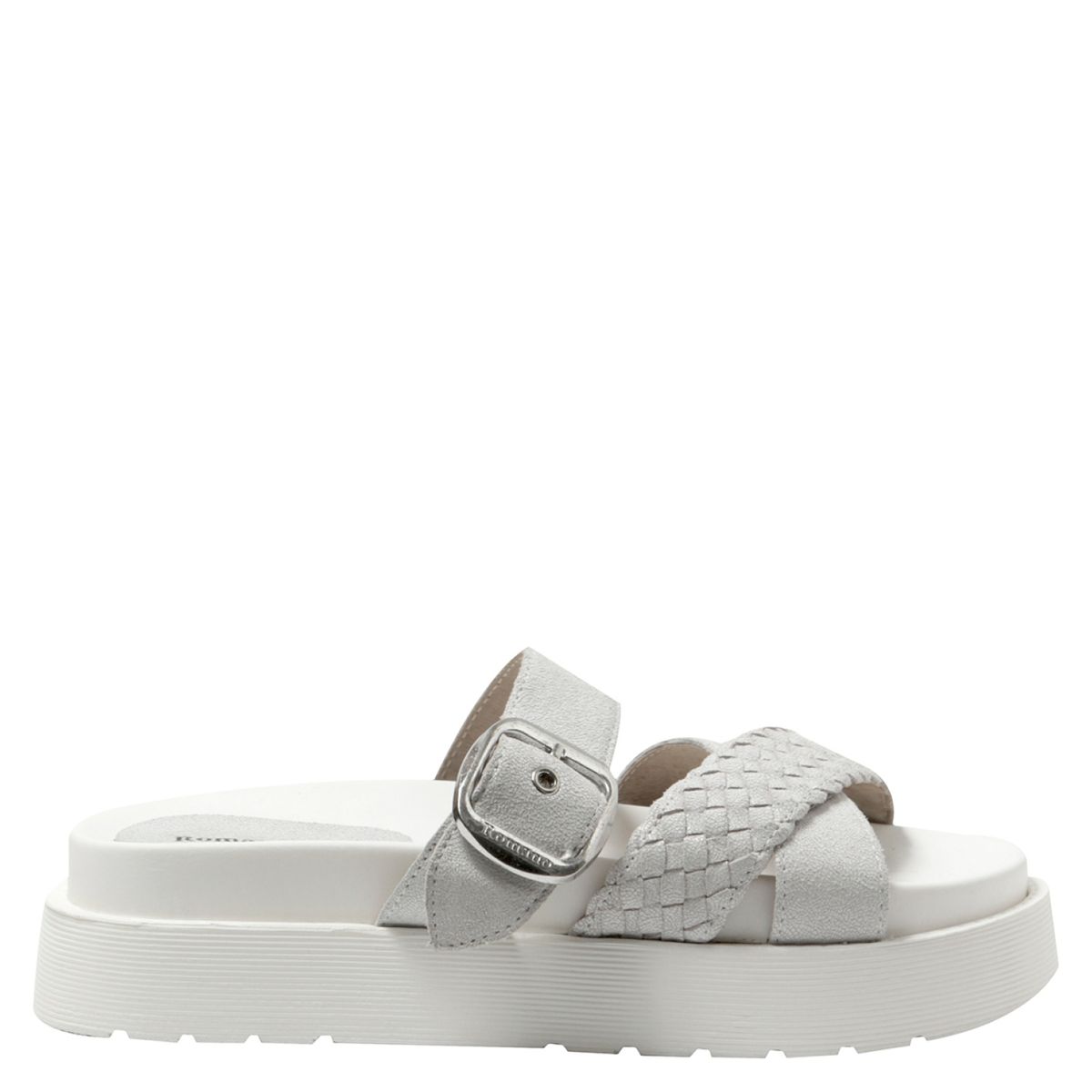 ROMANO - Sandalia Mujer Cuero Blanco Romano