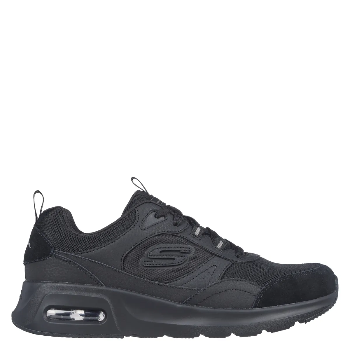 SKECHERS - Zapatilla Urbana Hombre Cuero Negro Skechers