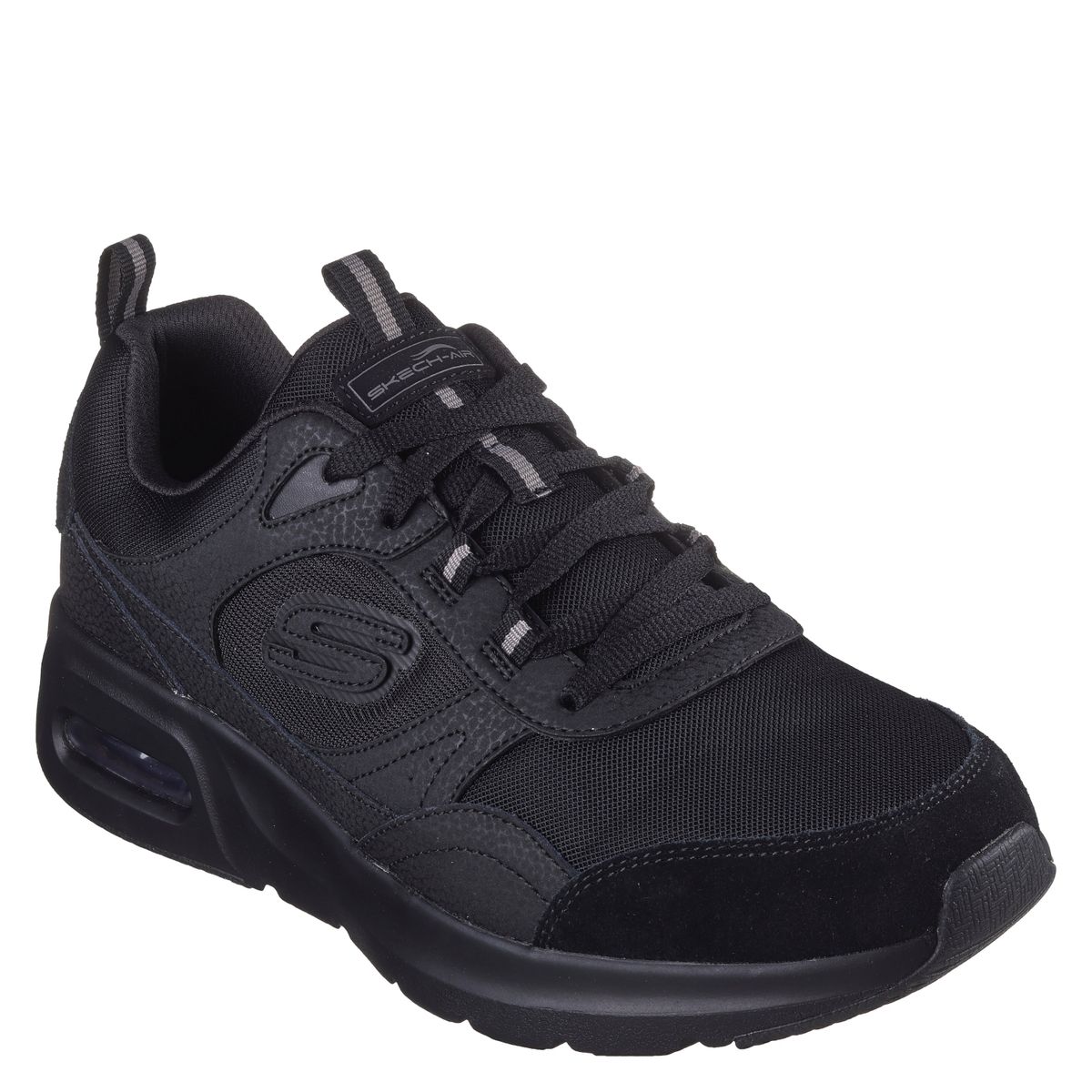SKECHERS - Zapatilla Urbana Hombre Cuero Negro Skechers