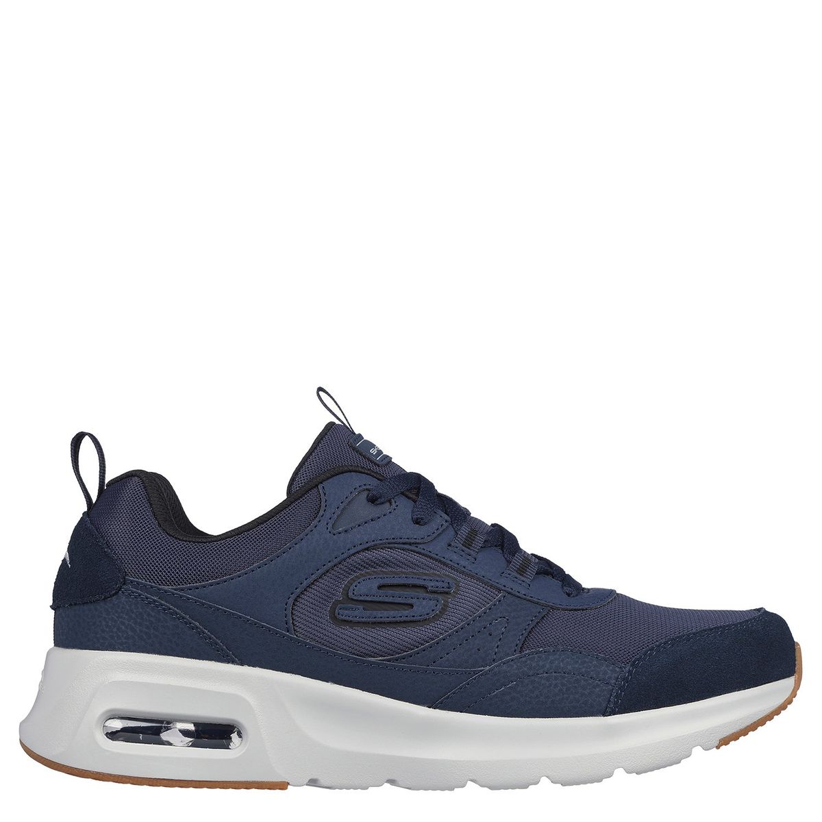 SKECHERS - Zapatilla Urbana Hombre Cuero Azul Skechers