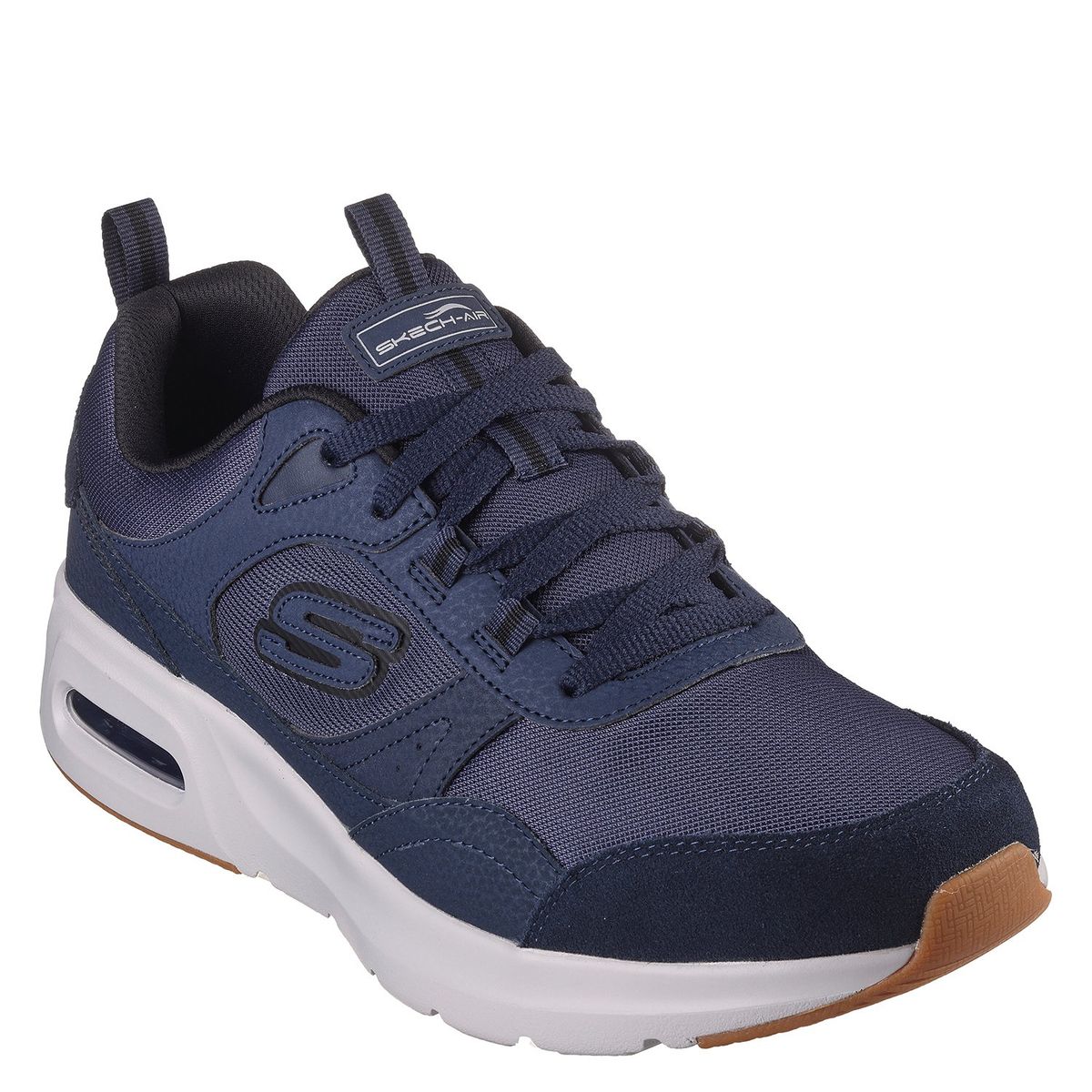 SKECHERS - Zapatilla Urbana Hombre Cuero Azul Skechers