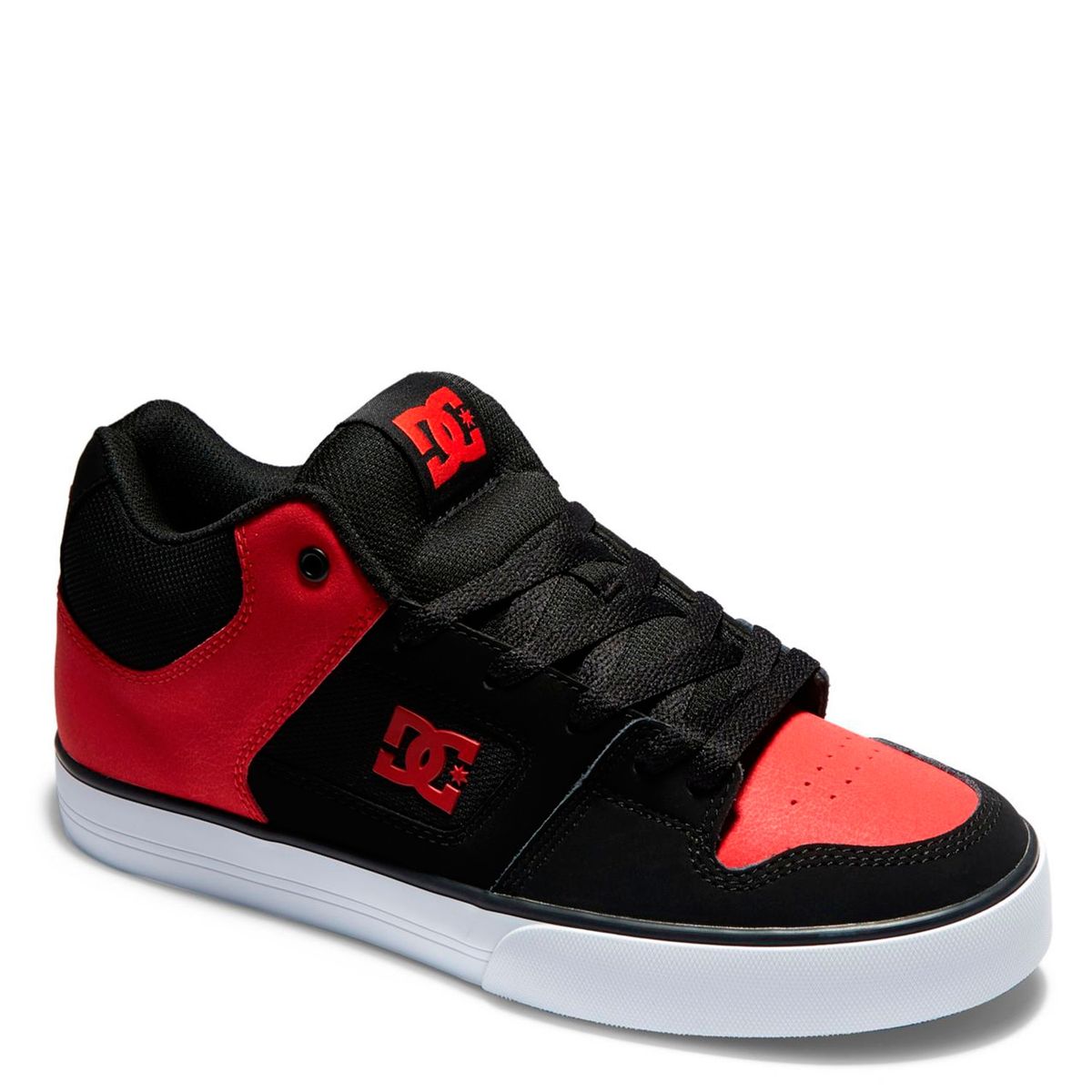 DC SHOES - Pure Mid Zapatilla Hombre Cuero Rojo Dc Shoes