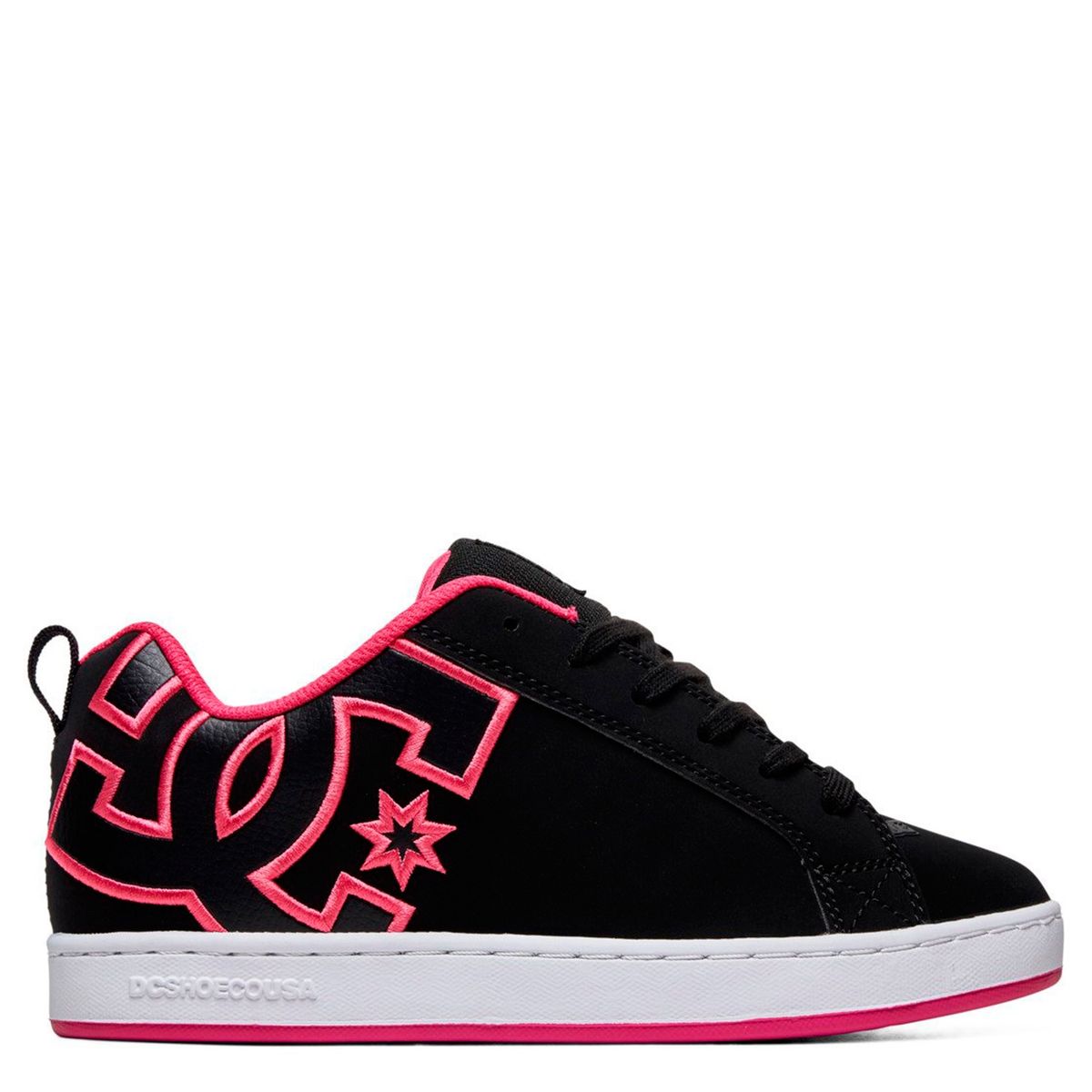 DC SHOES - Zapatilla Mujer Cuero Negro DC Shoes