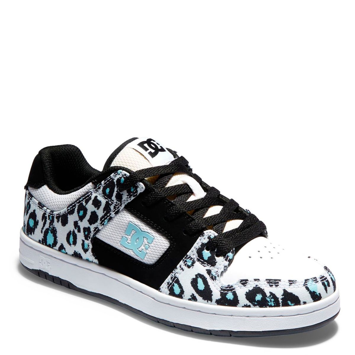 DC SHOES - Manteca 4 Cheetah Print Zapatilla Mujer Cuero Blanco Dc Shoes