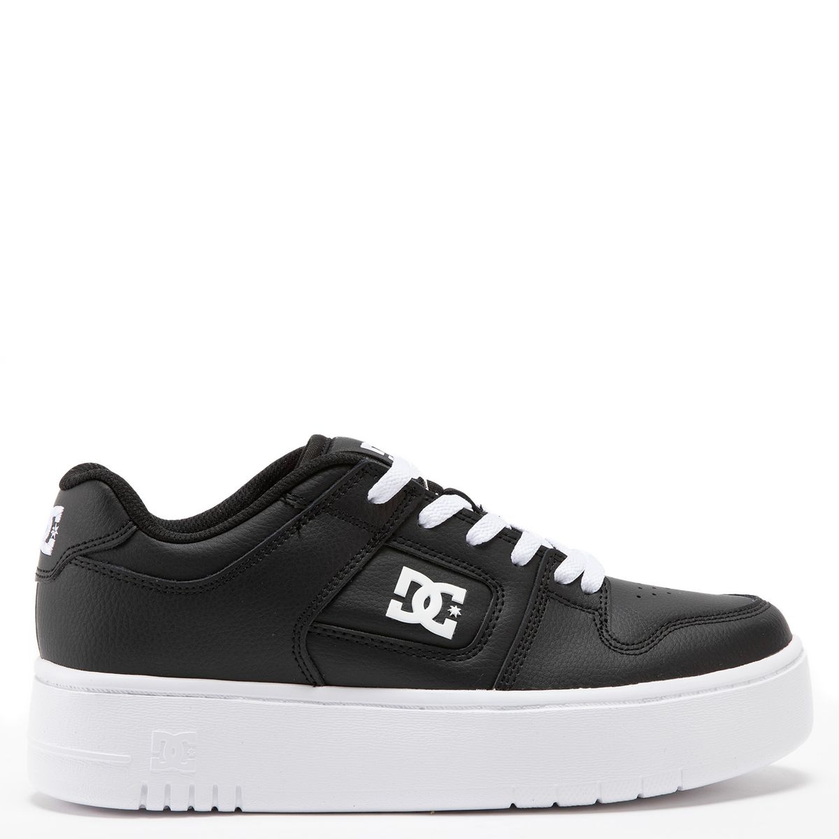 DC SHOES - Manteca 4 Platform B/W Zapatilla Mujer Cuero Negro Dc Shoes