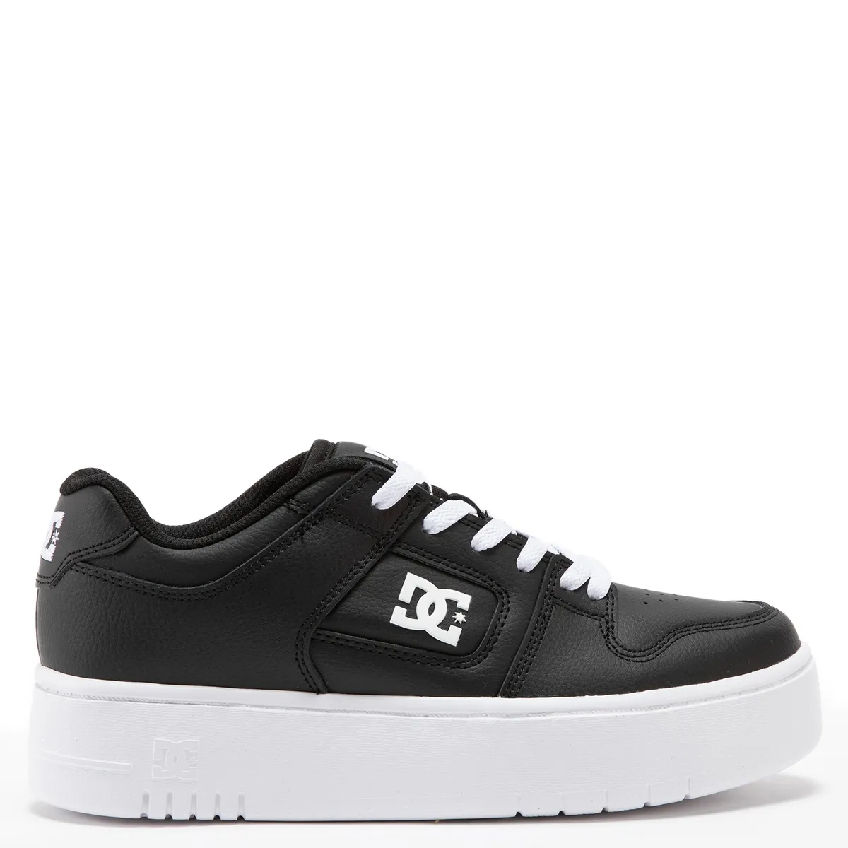 DC SHOES - Manteca 4 Platform B/W Zapatilla Mujer Cuero Negro Dc Shoes