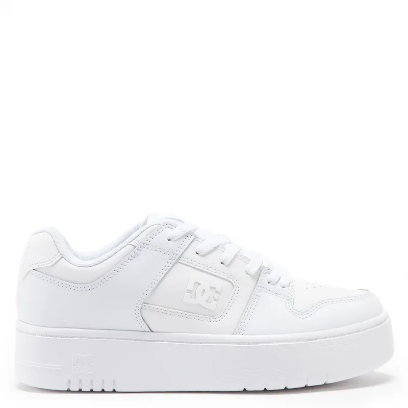 DC SHOES - Manteca 4 Platform Zapatilla Mujer Cuero Blanco Dc Shoes