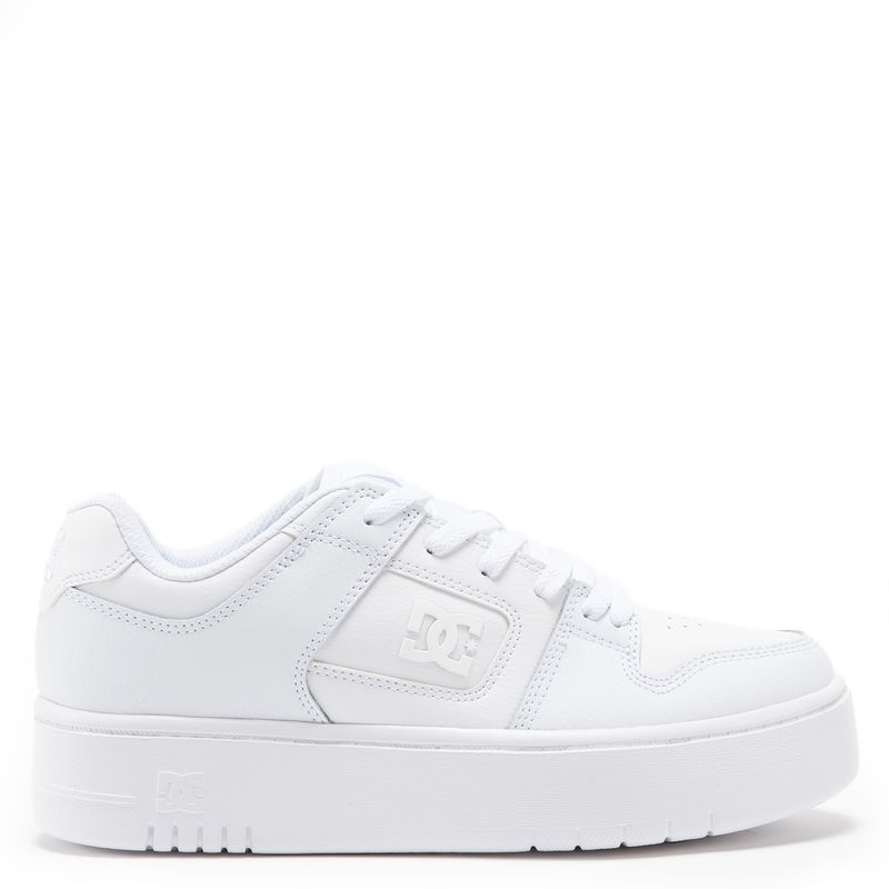 DC SHOES - Manteca 4 Platform Zapatilla Mujer Cuero Blanco Dc Shoes
