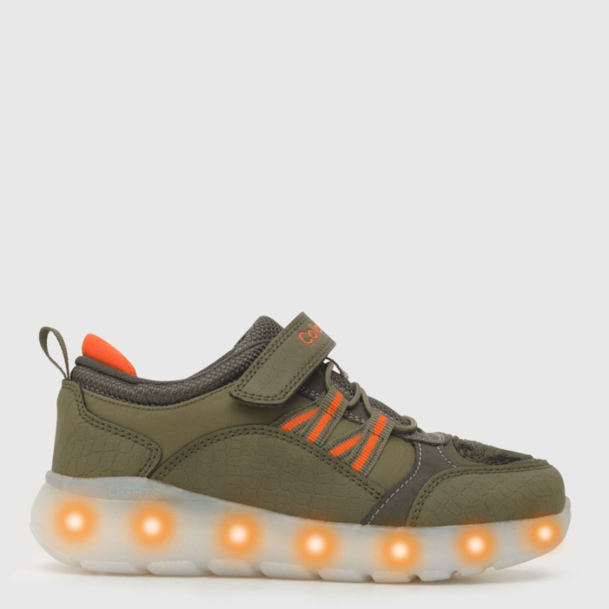 COLLOKY - Zapatilla Urbana Niño con Luces Verde Colloky