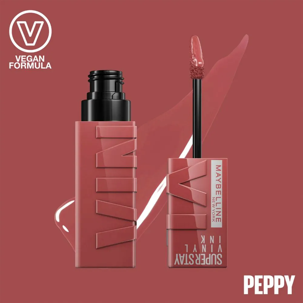 Labial Líquido NY Super Stay Vinyl Ink Tono Peppy, foto 6