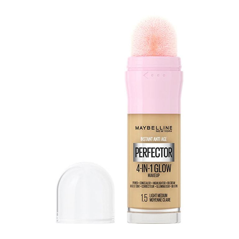 Base Instant Perfector Glow tono medio maquillaje liviano