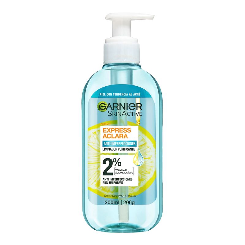 GARNIER - Gel Limpiador Anti-Imperfecciones Express Aclara Garnier Skin Natural Face