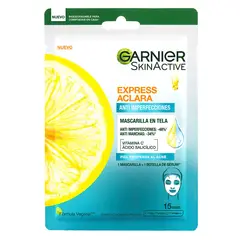 GARNIER - Mascarilla Anti-Imperfecciones Express Aclara Skin Natural Face