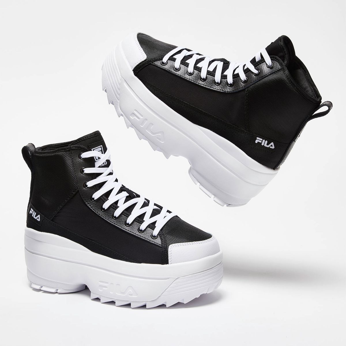 FILA - Zora Trail Hi Zapatilla Urbana Mujer Negro Fila