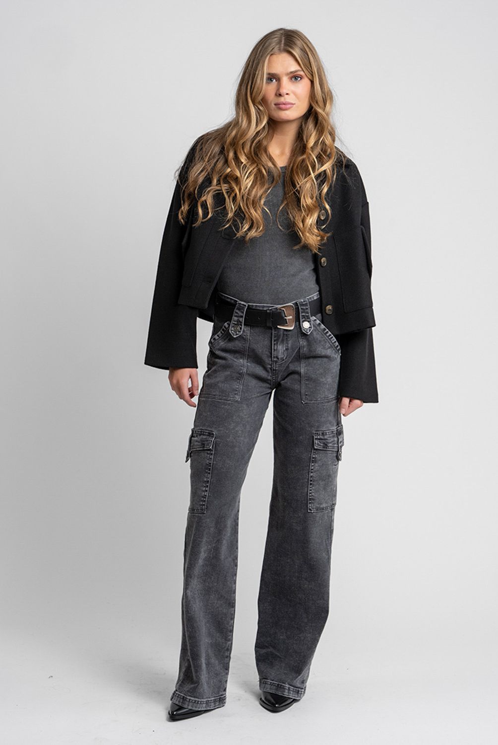 LOLITA POCKET - Jeans Juana Gris Lolita Pocket